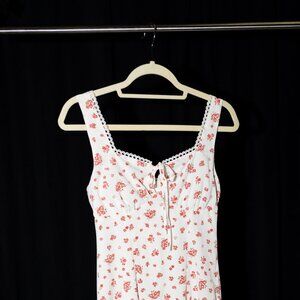 Mine White Flower Summer Dress